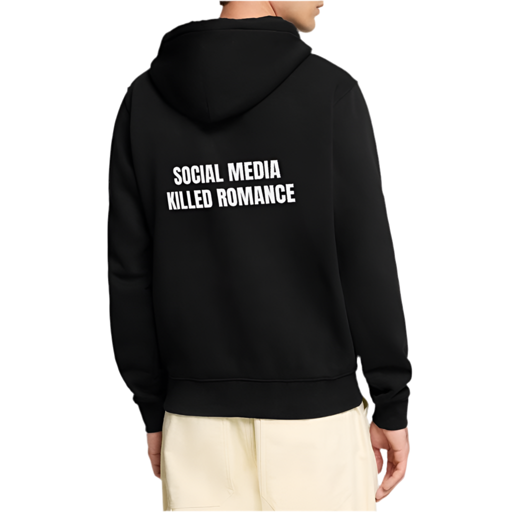 Hoodie Oversize – Social Media Killed Romance