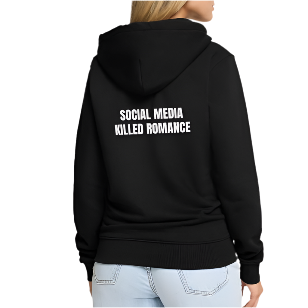 Hoodie Oversize – Social Media Killed Romance