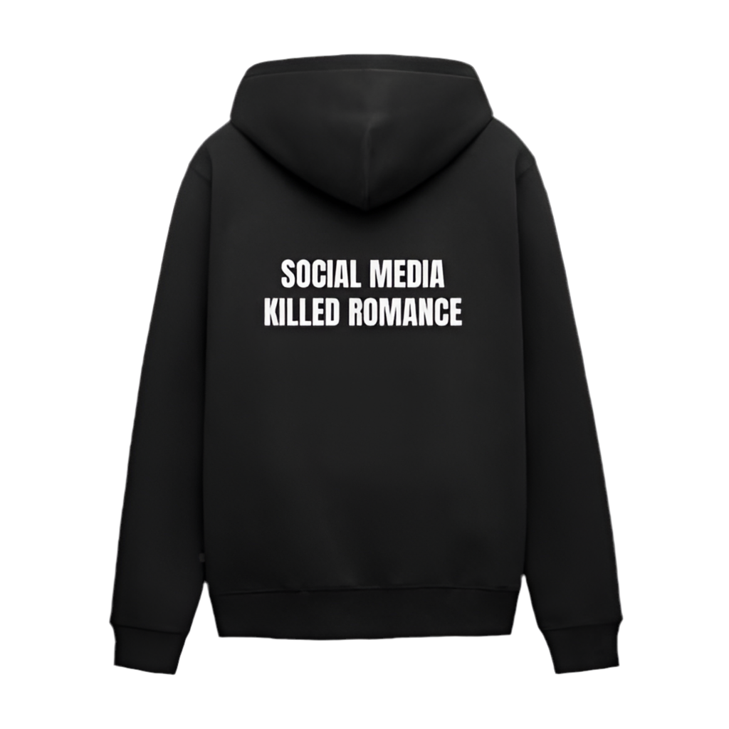 Hoodie Oversize – Social Media Killed Romance