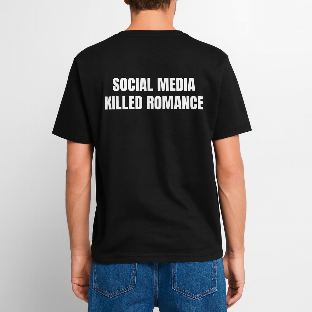 T-shirt Oversize – Social Media Killed Romance